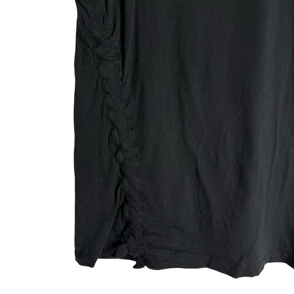 AllSaints Arie Black Ruched Oversized Drawstring Crewneck Tee Size XS - Picture 3 of 9
